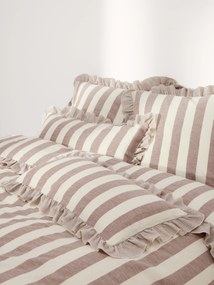 Obliečka na paplón z ľanu a bavlny's volánmi Posie