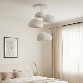 Brilagi - Závesné svietidlo WABI SABI na lanku 4xE27/40W/230V pr. 95 cm biela