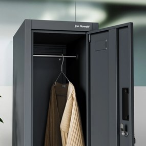 Šatníková skriňa pre zamestnancov antracitová BARTEK 1 Plus 292 x 1720 x 450 mm