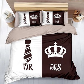 Bavlnené posteľné obliečky 7-dielne queen & king K507
