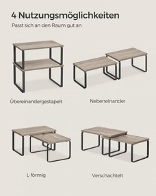 Set 4 kuchynských políc KCS021X02