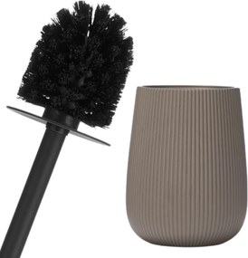 WC kefa Stripe, sivá/s čiernymi prvkami