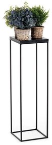 Kvetinový stojan CHARR 80 cm čierny