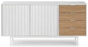 Teulat Sierra drevená komoda so zásuvkami - Čierna - 108 cm