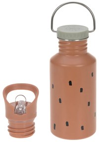 Antikorová fľaša na pitie - Happy Prints caramel