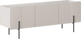 TV stolík Malmi 150 cm - kašmírová / crema bianca / čierna