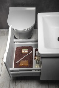Sapho Sapho, Kúpeľňový set ELLA 40, 1x dvere, ľavé, biela, KSET-070