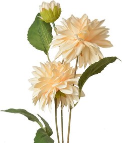Béžová umelá dekorácia kvetina georgína - 17*10*70 cm