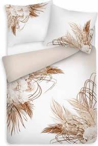 Matex Luxusné bavlnené saténové obliečky 140x200 + 70x90 cm - Prestige "Púdrová elegancia"