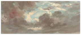 Obraz - John Constable, Cloud Study Stormy Sunset, reprodukcia (120x50 cm)