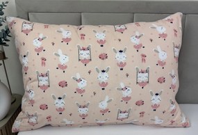 INTERMEDIC SK Detská obliečka na vankúš Ružový Zajačik 45x65 cm – 100 % bavlna