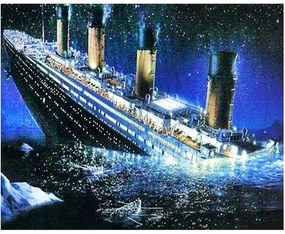 784681 NORIMPEX 5D Diamantová mozaika - Titanic