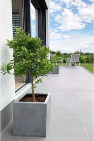 Kvetináč BLOCK, sklolaminát, 30x30x30 cm, betón design