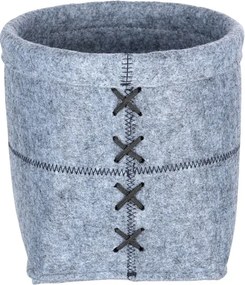 Svetlosivý plstený košík Wenko Mara, šírka 20 cm