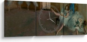Obraz - Edgar Degas, Before the Ballet, reprodukcia (s hodinami) (90x30 cm)