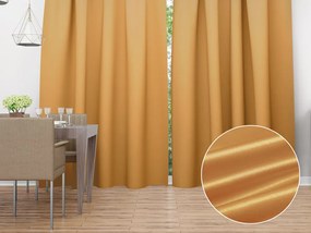 Biante Saténový záves LUX-029 Zlatý 140x230 cm