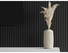 Mexen Lam-F, akustické stenové lamely 275 × 31,5 cm, filc 6 mm, čierna lesklá, S105-275317-2812-055