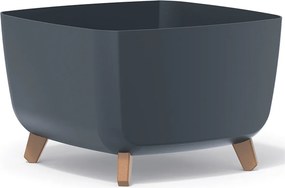 Plastový kvetináč na nožičkách DGQL400 39 cm - antracit