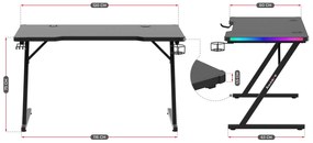 Herný stôl Huzaro Hero 2.5 RGB LED