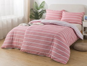 XPOSE® Bavlnené obliečky KLAUDIE DUO na dve postele - ružové