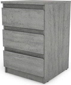 Skrinka/vysoký nočný stolík Carlos 403S, šedý beton