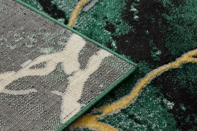 Koberec EMERALD exkluzívny 1018 glamour, mramor zeleno/ zlatý