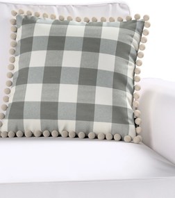 Viera s brmbolcami farba produktu sivá látka vzorované