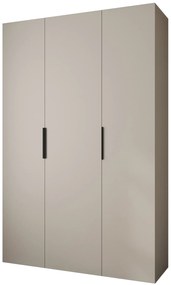 Šatníková skriňa 160 cm Carmela 40-4 (kašmír + čierna). Akcia -20%. Vlastná spoľahlivá doprava až k Vám domov. 1126659
