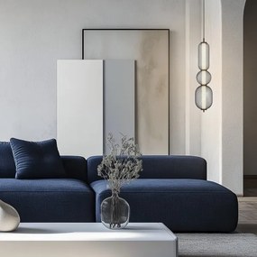 LED luster na lanku PUMA LED/15W/230V pr. 14 cm čierna