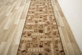 Protišmykový behúň COFFEE 04 hnedý, béž