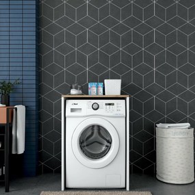 Skriňa nad práčku Duma White and Walnut