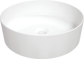 Deante Round, okrúhle umývadlo na dosku 405x405x145mm, biela lesklá, DEA-CGR_6U4S