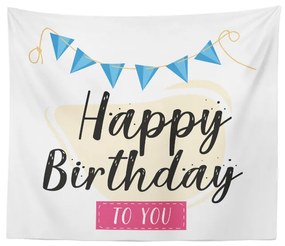 Sablio Deka Happy Birthday to you : 150x120 cm