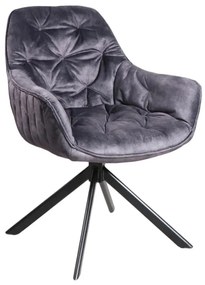 furniture-nabytek.cz - Masívna jedálenská zostava Bullwer so 4 stoličkami Carlton, akácia, lakovaná, šedá / čierna