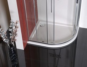 Polysan Polysan, LUCIS LINE štvrťkruhová sprchová zástena 1200x900mm, ľavá/pravá, DL5015