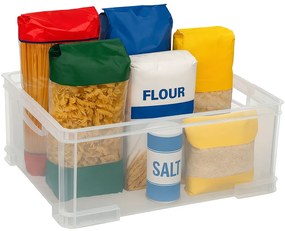 CURVER 2. akosť - Úložný box, rovná plastová debnička, stohovateľný AURORA - 44 x 35 x 16 (19L)