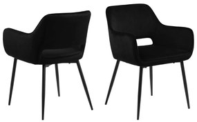 Jedálenská stolička s lakťovou opierkou Ranja 683 Farba: Čierna
