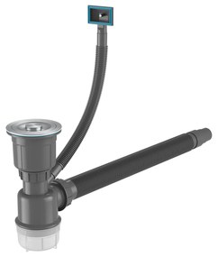 Erga HD, 1-komorový oceľový drez 600x500x210 mm, oceľová, ERG-MLS-HD6050X