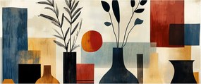 Obraz - Kubistické vázy (120x50 cm)