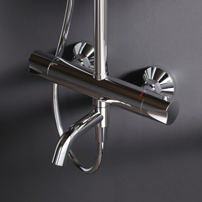 Sprchový systém AM.PM Hit F07TA500 s termostatickou vaňovou a sprchovou batériou, chróm