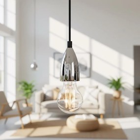 Toolight Toolight, stropná lampa závesná 1xE27, APP358-1CP, chróm, OSW-08424