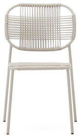 Béžová kovová záhradná stolička Talaier – Kave Home