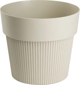 PLASTOVÝ KVETINÁČ SILVA LINE 14,5X13 CM BÉŽOVÁ