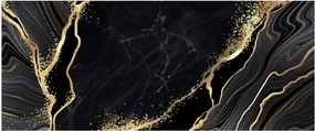 Obraz zlaté abstrakcie (120x50 cm)