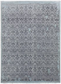 Diamond Carpets koberce Ručne viazaný kusový koberec Diamond DC-M 5 Light grey / aqua - 365x457 cm