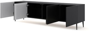 TV stolík/skrinka Rawy 4 (čierna + čierna). Vlastná spoľahlivá doprava až k Vám domov. 1061149