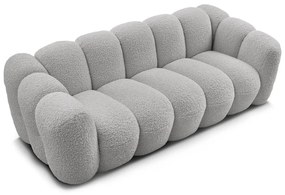 Svetlosivá pohovka z textílie buklé 232 cm Hippolyte – Bobochic Paris