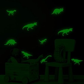Dinosaury - fosforová nálepka na stenu