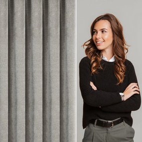 ZATEMŇOVACÍ ZÁVES NA PÁSKE NESKA 140X270 CM BÉŽOVÁ