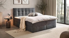 XXXLutz AMERICKÁ POSTEĽ, 180/200 cm, tmavosivá Boxxx - Online Only spálne - 002444002601